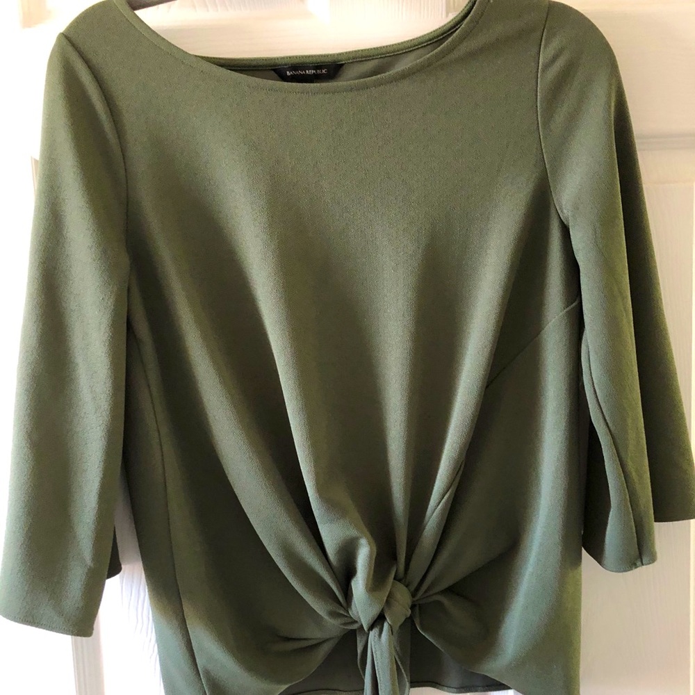 Tie front blouse
